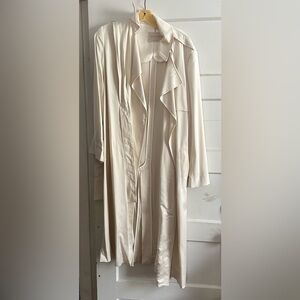 Massimo Dutti Cream Trench Coat